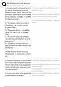 ATI RN Mental Health Nursing &sol; 2025 Updated Study Guide & Practice Questions with Rationales