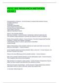 PSYC 302 RESEARCH METHODS EXAM 1 QUESTIONS WITH CORRECT ANSWERS &vert; GRADED A