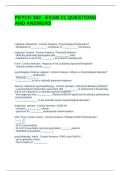 PSYCH 302 - EXAM &num;1 QUESTIONS AND ANSWERS 2025-2026