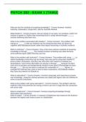PSYCH 302 - EXAM 1 &lpar;TAMU&rpar; QUESTIONS WITH CORRECT ANSWERS