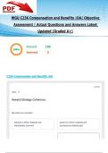 WGU C236 Compensation and Benefits &vert;OA&vert; Objective Assessment &vert; 189 Actual Questions and Answers Latest Updated 2025&sol;2026 &lpar;Graded A&plus;&rpar;