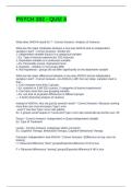 PSYCH 302 - QUIZ 4 QUESTIONS WITH CORRECT ANSWERS