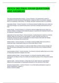 PSYCH 302 FINAL EXAM QUESTIONS AND ANSWERS