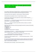 PSYCH 302 FINAL EXAM QUESTIONS AND ANSWERS &lpar;GRADED A&rpar;
