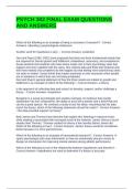 PSYCH 302 FINAL EXAM QUESTIONS AND ANSWERS