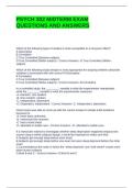 PSYCH 302 MIDTERM EXAM QUESTIONS AND ANSWERS
