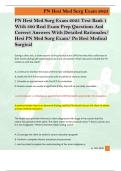 PN Hesi Med Surg Exam 2025 Test Bank 1  With 300 Real Exam Prep Questions And  Correct Answers With Detailed Rationales&sol;  Hesi PN Med Surg Exam&sol; Pn Hesi Medical  Surgical 