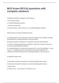BCO Exam &lpar;PCCA&rpar; questions with complete solutions