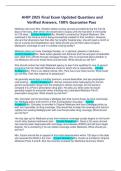AHIP 2025 Final Exam Updated Questions and  Verified Answers&comma; 100&percnt; Guarantee Pass  