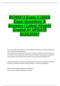 BCH5413 Exam 3 &lpar;2025&rpar; Exam Questions & Answers &vert; Latest Already Graded A&plus; UPDATE 2025&vert;2026&excl;&excl;
