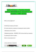 NUR215 Practice Exam &lpar;100&plus; Qs&rpar; &ndash; Infection Control&comma; Maslow&comma; Ethics&comma; Prevention Levels &vert; Arizona College 2025&sol;2026