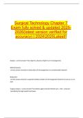 Surgical Technology Chapter 7 Exam fully solved & updated 2025-2026&lpar;latest version verified for accuracy&rpar; &vert; 20242025Latest&excl;&excl;