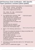 SAP Business Suite Certification - BDC-Specific Topics questions n answers &lpar;latest update&rpar;
