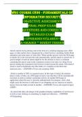 WGU Course C836 - Fundamentals of Information Security  Objective assessment Final prep exam Questions and correct Detailed exam <<upgraded syllabus>> A&plus;graded &ast;&ast; newest version