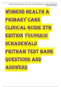 Women&rsquo;s Health&colon; A Primary Care Clinical Guide&comma; 5th Edition &ndash; Test Bank
