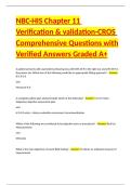 NBC-HIS Prep Comprehensive Questions with Verified Answers Graded A&plus; Package Deal