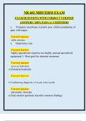 NR 602 MIDTERM EXAM  EXAM QUESTIONS WITH CORRECT VERIFIED  ANSWERS &vert; 100&percnt; PASS &lpar;A&plus; CERTIFIED&rpar;