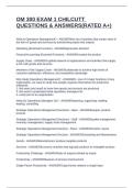 OM 300 EXAM 1 CHILCUTT QUESTIONS & ANSWERS&lpar;RATED A&plus;&rpar;