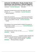 Arborist Certification Study Guide Exam Questions and Answers &lpar;Solved Papers