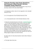 Arborist Practice test Exam Questions and Answers &lpar;Most Recent Version&comma; Complete Study Material&rpar;