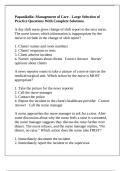 Papanikolla&colon; Management of Care - Large Selection of Practice Questions With Complete Solutions