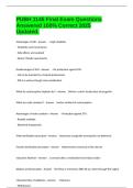 PUBH 1145 Final Exam Questions Answered 100&percnt; Correct 2025 Updated&period;