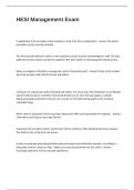 HESI Management Exam Questions with Correct and Verified Answers