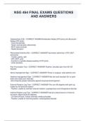 NSG 464 Final Exam Questions & Answers &vert; Comprehensive Nursing Exam Guide
