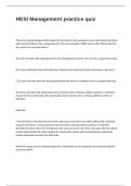 HESI Management practice Quiz Questions and Answers