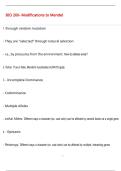 BIO 260- Modifications to Mendel Questions with 100&percnt; Correct Answers &vert; Verified &vert; Latest Update 