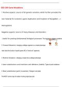 BIO 260 Gene Mutations Questions with 100&percnt; Correct Answers &vert; Verified &vert; Latest Update 