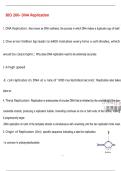 BIO 260- DNA Replication Questions with 100&percnt; Correct Answers &vert; Verified &vert; Latest Update 