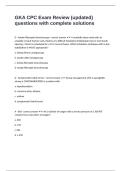 GKA CPC Exam Review &lpar;updated&rpar; questions with complete solutions
