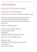 Bio 260 microbial genetics Questions with 100&percnt; Correct Answers &vert; Verified &vert; Latest Update