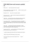 PUR 3000 Exam and answers graded A&plus;