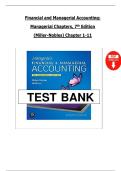 Financial and Managerial Accounting&colon; Managerial Chapters 7th Edition by Miller-Nobles &ndash; Complete Test Bank &lpar;Chapters 1&ndash;11&rpar;