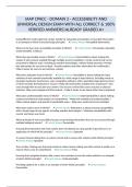IAAP CPACC - DOMAIN 2 - ACCESSIBILITY AND UNIVERSAL DESIGN EXAM WITH ALL CORRECT & 100&percnt; VERIFIED ANSWERS&vert;ALREADY GRADED A&plus;