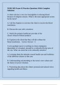 NURS 385 Exam &num;2 Practice Questions With Complete Solutions