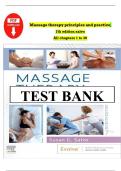 Test Bank for Massage Therapy&colon; Principles and Practice&comma; 7th Edition by Susan G&period; Salvo &vert; Complete Chapters 1&ndash;30&comma; Verified Latest Version