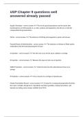 USP Chapter 9 questions well answered already passed