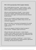 PNG 1145 Exam Questions With Complete Solutions