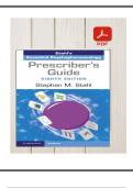 Stahl&rsquo;s Essential Psychopharmacology Prescriber&rsquo;s Guide &ndash; 8th Edition &lpar;2025&rpar; &vert; PDF Textbook