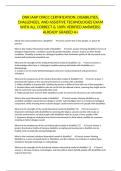 DNR IAAP CPACC CERTIFICATION&colon; DISABILITIES&comma; CHALLENGES&comma; AND ASSISTIVE TECHNOLOGIES EXAM WITH ALL CORRECT & 100&percnt; VERIFIED ANSWERS&vert; ALREADY GRADED A&plus;