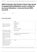 QBO ProAdvisor Test Section 2 Exam fully solved & updated 2025-2026&lpar;latest version verified for accuracy&rpar; &lpar;Questions &plus; Answers&rpar; Solved 100&percnt; Correct&excl;&excl;