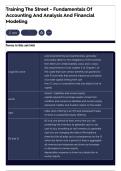 Training The Street - Fundamentals Of Accounting And Analysis And Financial Modeling