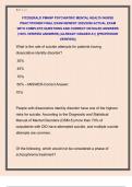 FITZGERALD PMHNP PSYCHIATRIC MENTAL HEALTH NURSE  PRACTITIONER FINAL EXAM NEWEST 2025&sol;2026 ACTUAL EXAM  WITH COMPLETE QUESTIONS AND CORRECT DETAILED ANSWERS  &lpar;100&percnt; VERIFIED ANSWERS&rpar; &vert;ALREADY GRADED A&plus;&vert; &vert;&vert;PROFESSOR  VERIFIED&vert;&vert; 