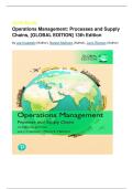 TEST BANK  for Operations Management: Processes and Supply Chains, [GLOBAL EDITION] 13th Edition Newest version 2025/2026 Graded [A+} by Lee Krajewski (Author), Naresh Malhotra (Author), Larry Ritzman (Author)
