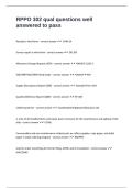 RPPO 302 qual questions well answered to pass