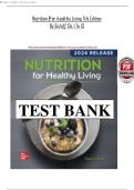 Full Test Bank &ndash; Nutrition for Healthy Living&comma; 7th Edition &lpar;Chapters 1&ndash;13&rpar;