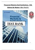 Financial Markets and Institutions&comma; 14th Edition by Jeff Madura &ndash; Complete Study Guide &lpar;Chapters 1&ndash;27&rpar;